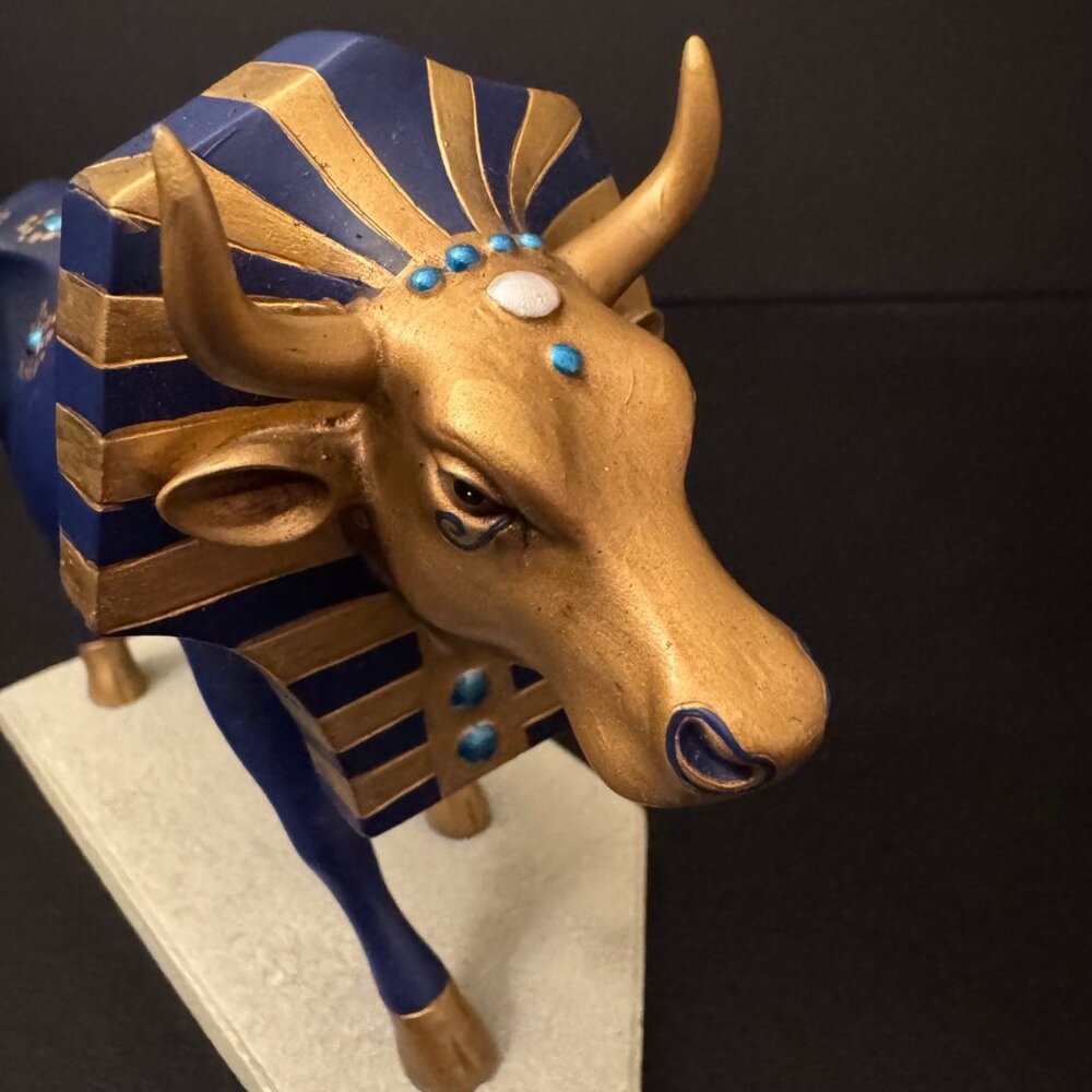Cow Parade "Tutancowmon" Cow Resin Figurine #9126 Vintage 2000 Limited Edition - Picture 8 of 13